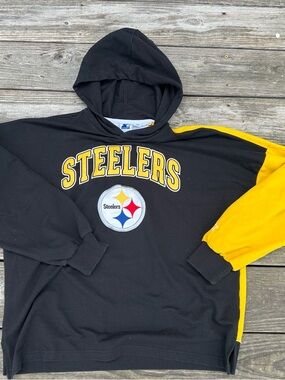 Pittsburgh Steelers Vintage Starter NFL Football Hoodie Size M